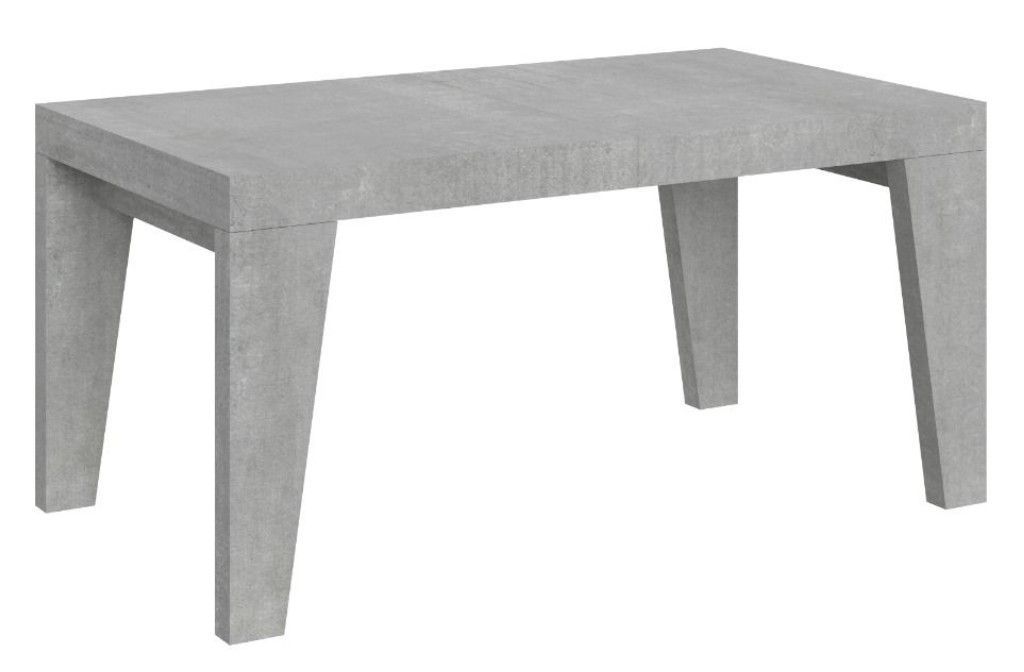 Table rectangulaire extensible 6 à 20 personnes L 160 à 420 cm gris béton Naxo - Photo n°1