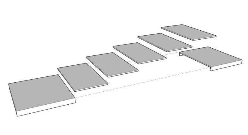 Table rectangulaire extensible 8 à 20 places L 180 à 440 cm blanc et pieds métal anthracite Flavio - Photo n°8