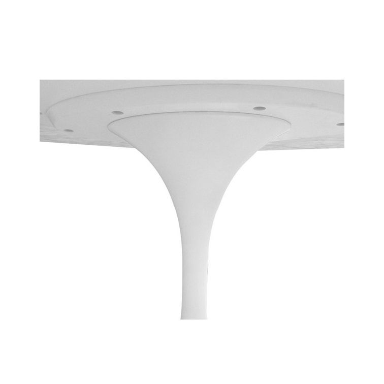 Table ronde 90 cm laquée blanc Pétale - Photo n°2