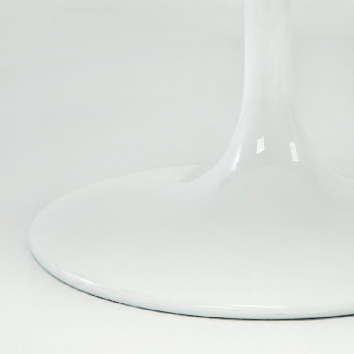Table tulipe ronde fibre de verre blanche D 90 cm - Photo n°3