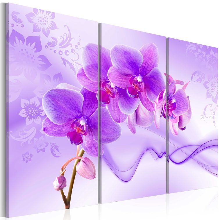 Tableau Ethereal orchid violet - Photo n°1