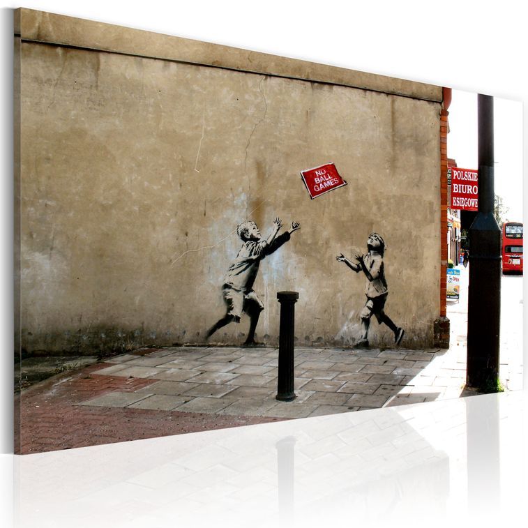 Tableau Jeux de ballon interdits (Banksy) - Photo n°1