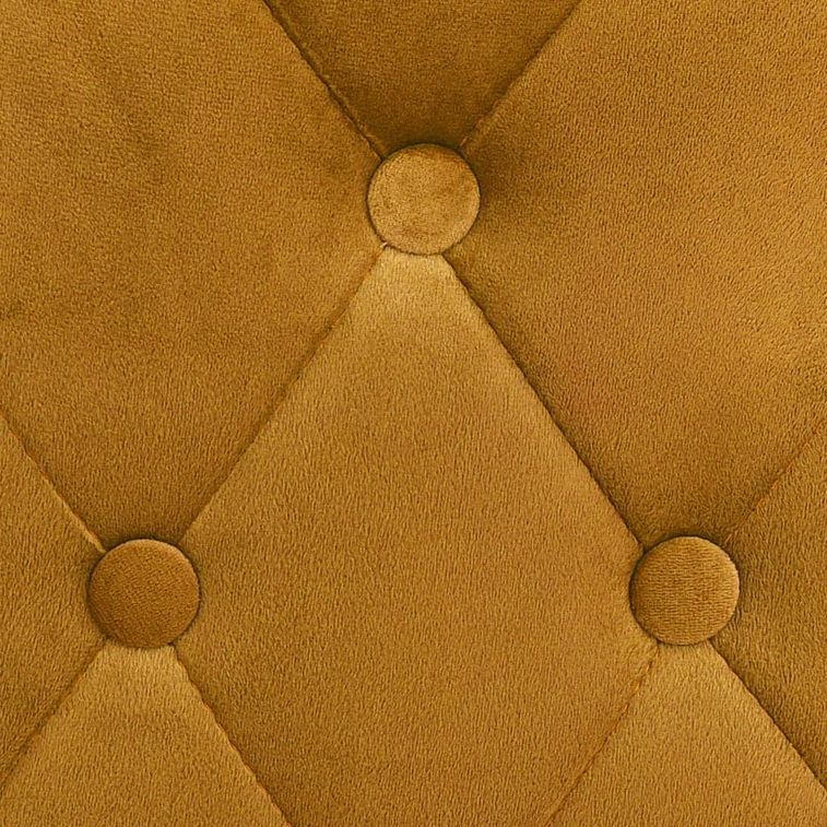 Tabourets de bar 2 pcs Jaune Velours Lounga - Photo n°2