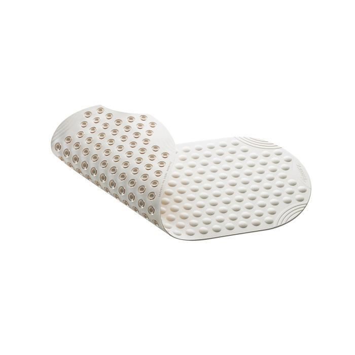 Tapis antidérapant pour baignoire Tecno-PLUS - 38x89 cm - Blanc - Photo n°1