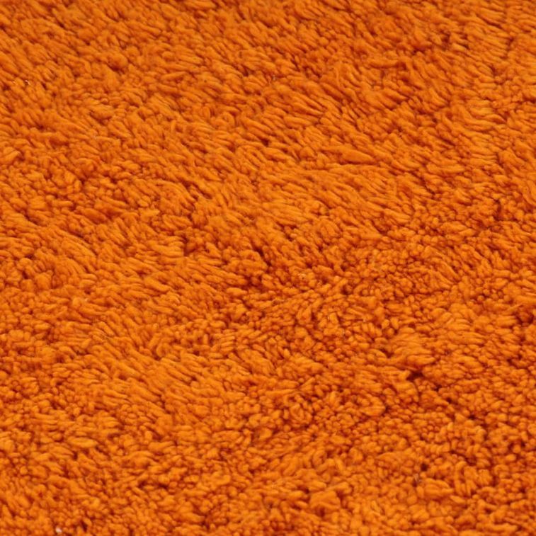 Tapis de salle de bain 2 pcs Tissu Orange - Photo n°2