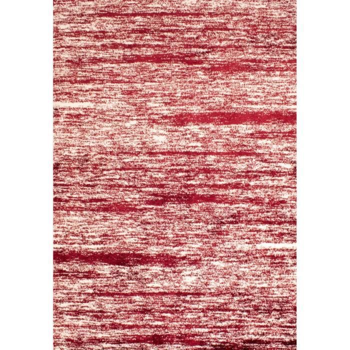 Tapis shaggy doux Oslo 584 - Rouge - 100% polyester - 80 x 150 cm - Intérieur - NAZAR - Photo n°2