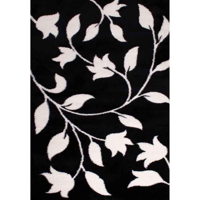 Tapis shaggy doux Oslo 637 - Noir - 100% polyester - 120 x 160 cm - Intérieur - NAZAR - Photo n°2