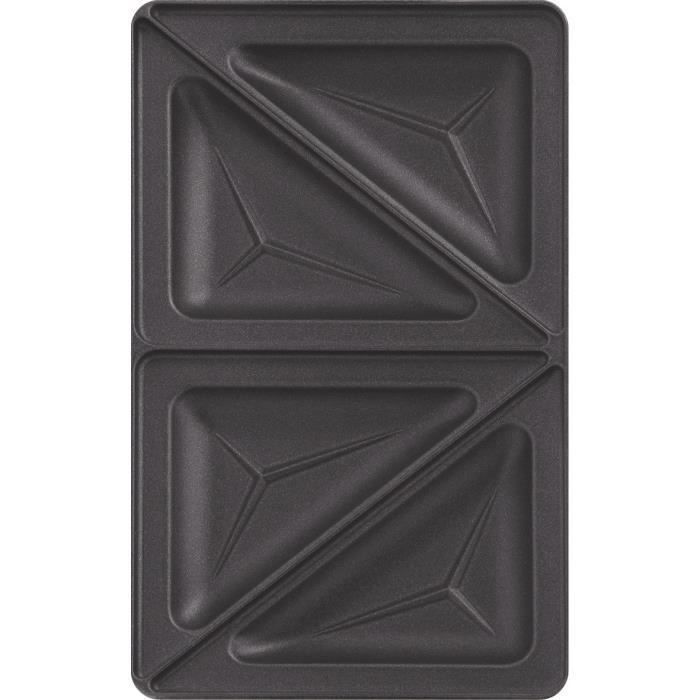 TEFAL Accessoires XA800212 Lot de 2 plaques croque triangle Snack Collection - Photo n°2