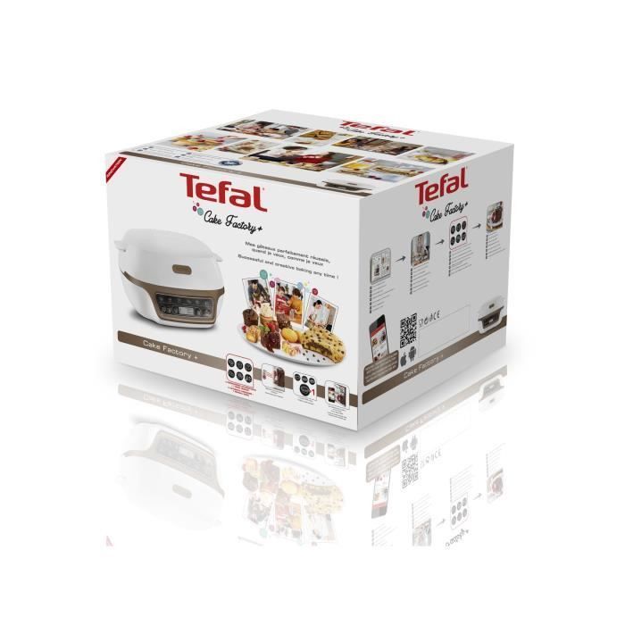 TEFAL Cake Factory+ Appareil à gâteaux, 5 programmes, Moules PROflex  KD802112