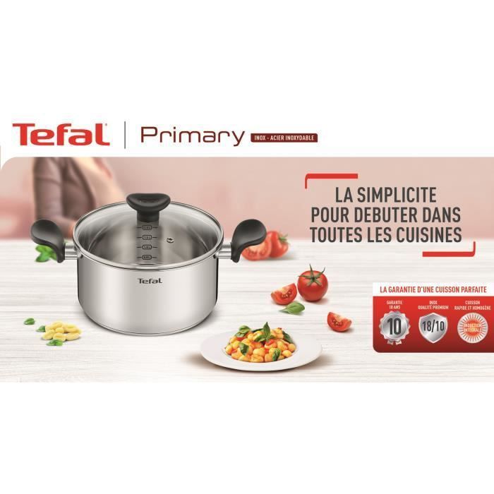 TEFAL E3082704 PRIMARY casserole inox 14 cm / 1,5 L / compatible induction - Photo n°2
