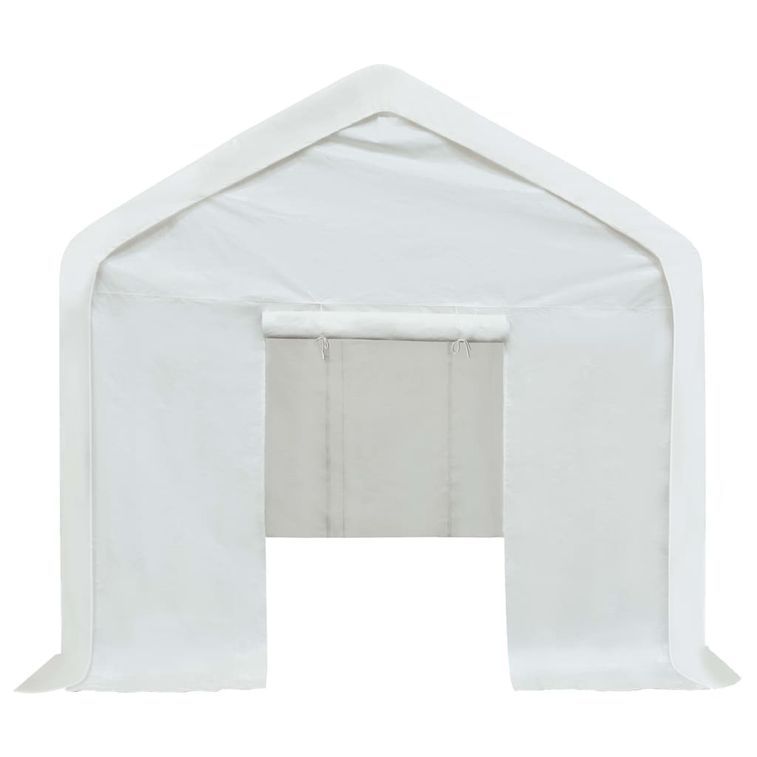 Tente de rangement PE 3 x 6 m Blanc - Photo n°8