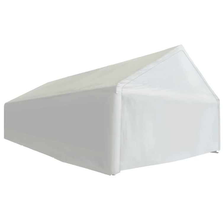 Tente de rangement PE 5 x 10 m Blanc - Photo n°7