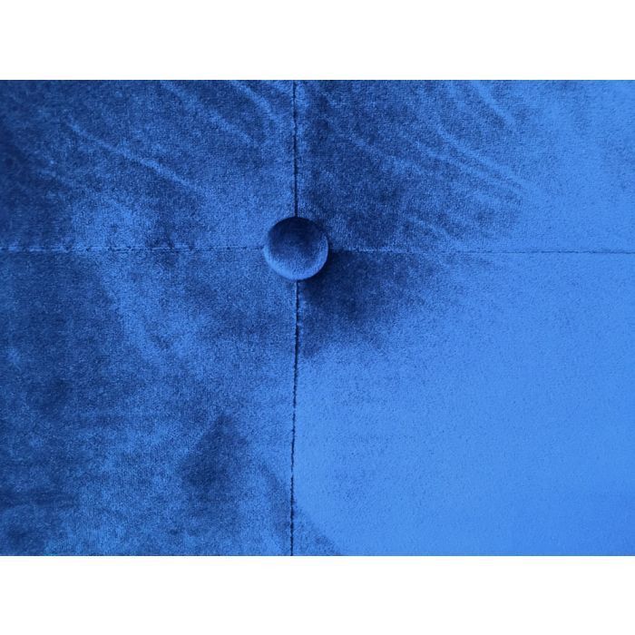 Tête de lit capitonnée velours bleu Luxa 180 cm - Photo n°2