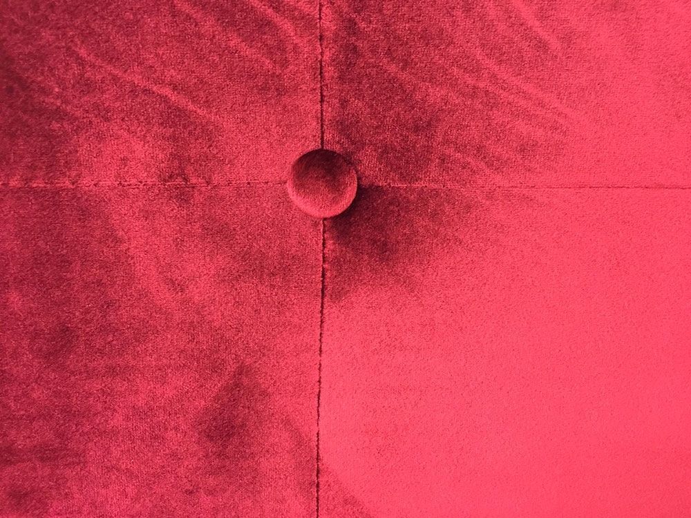 Tête de lit capitonnée Velours Rouge 140 Luxa - Photo n°2