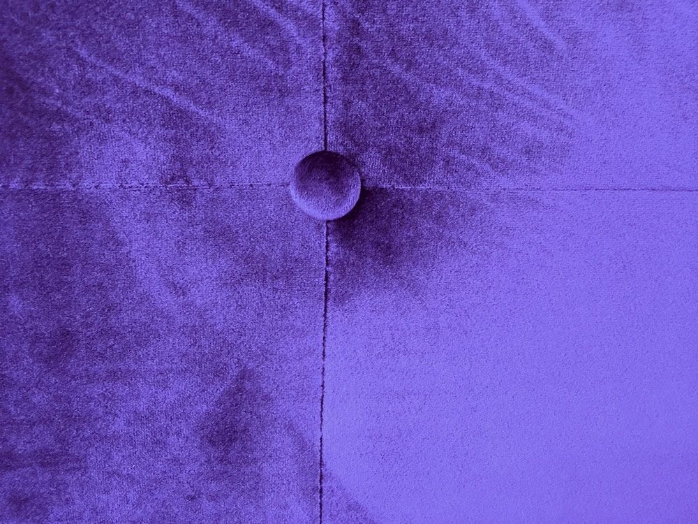 Tête de lit capitonnée Velours Violet 140 Luxa - Photo n°2
