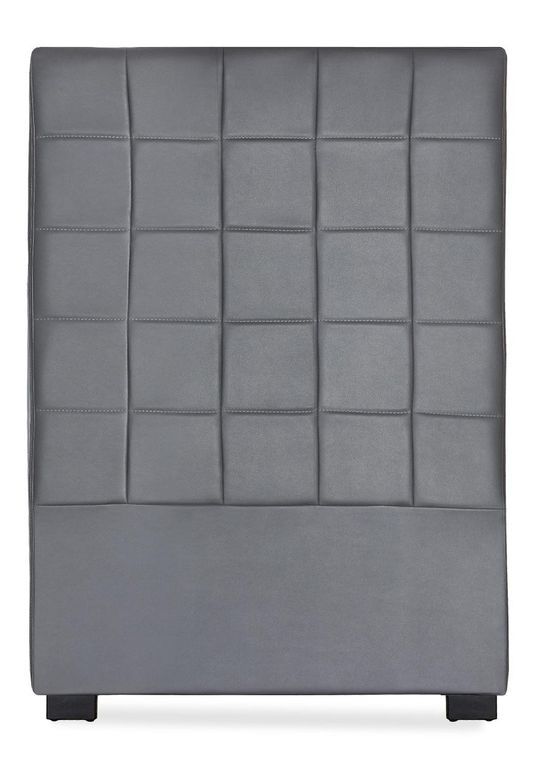 Tête de lit moderne similicuir gris Maly 90 - Photo n°1