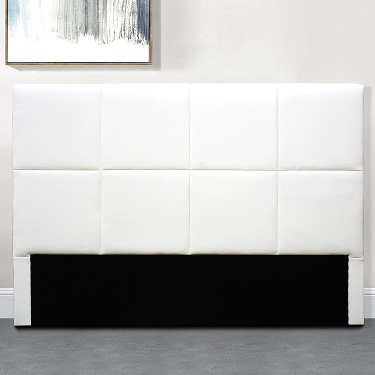 Tête de lit simili cuir blanc Lexia 140 cm - Photo n°1
