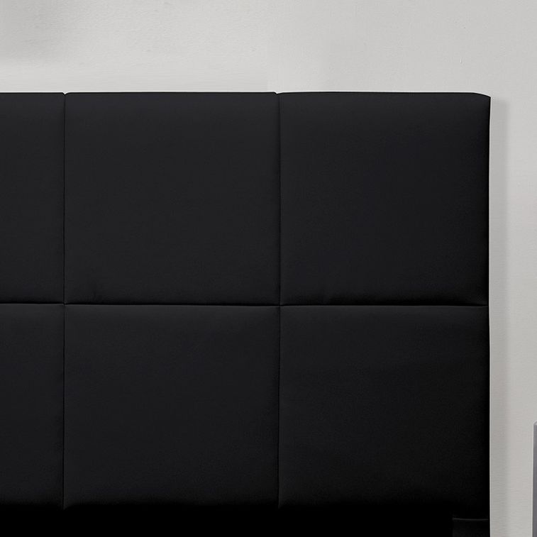 Tête de lit simili cuir noir Lexia 140 cm - Photo n°3