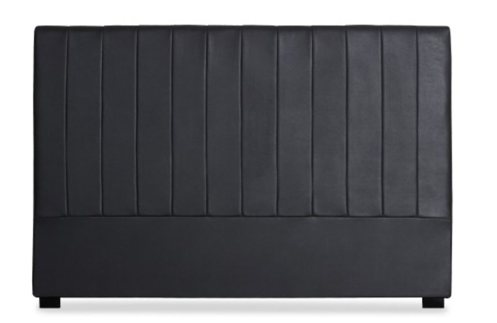 Tête de lit simili noir Venise 180 - Photo n°1