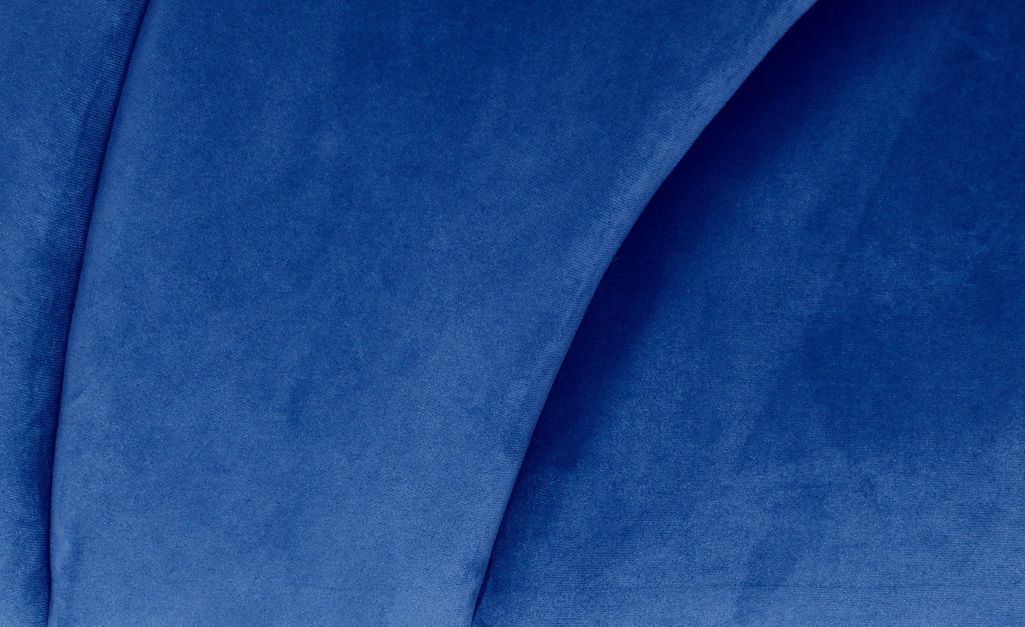 Tête de lit velours bleu Erma L 140 cm - Photo n°5