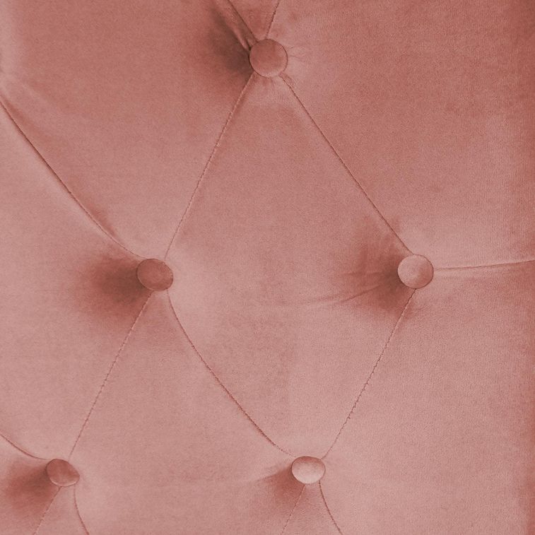 Tête de lit velours rose et métal doré Riella 140 cm - Photo n°5