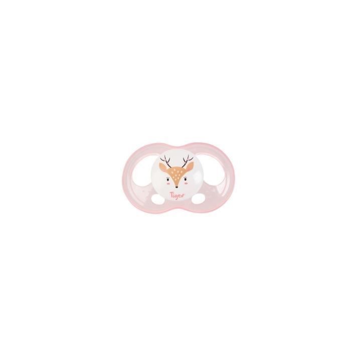 TIGEX 2 Sucettes Soft Touch Silicone Taille 18m+ Biche chat Fille - Photo n°2