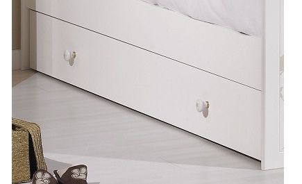 Tiroir de lit 90 x 190 cm Folio blanc Sauthon - Photo n°1