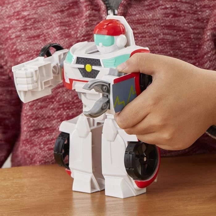 Transformers Playskool Rescue Bots Academy - Robot Secouriste Medix de 15cm - Jouet transformable 2 en 1 - Photo n°5
