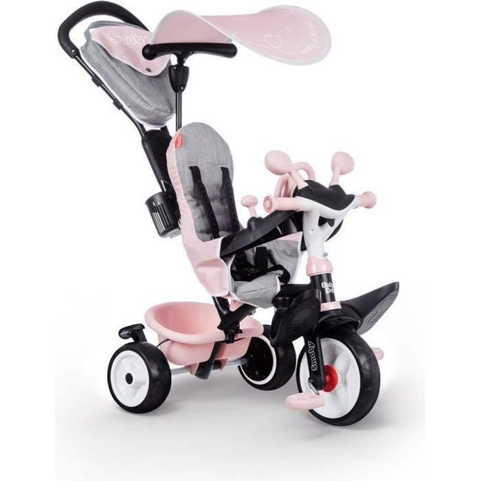 Tricycle Baby Driver Plus Rose - SMOBY - Photo n°1