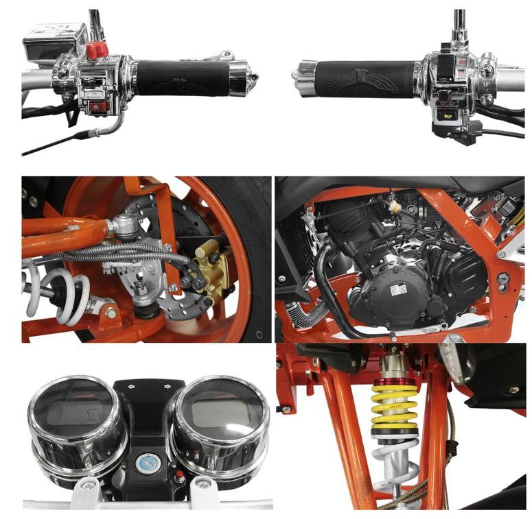 Trike 350cc Spy Racing Noir Orange - Photo n°4