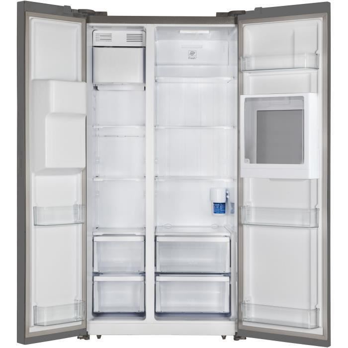 TRIOMPH TSN541NFHS - Réfrigérateur Américain 541 litres avec Homebar -Distributeur d'eau et de glaçons - A+ - Silver - Photo n°2