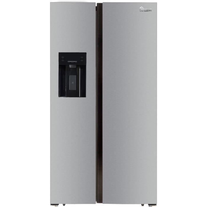 TRIOMPH TSN552NFS - Réfrigérateur Américain - 552 L (383 + 169) - Froid ventilé - A+ - L 91.1 x H 178 cm - Silver - Photo n°1