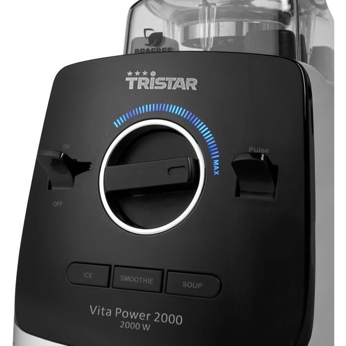 Tristar Mélangeur BL-4473 Vita Power 2000 W Noir et argenté 2 - Photo n°3