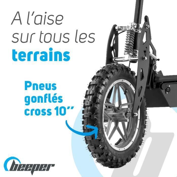 BEEPER E-Scooter Sattel Für Cross Modelle – Höhenverstellbar, 270x(650-800)x245 Mm