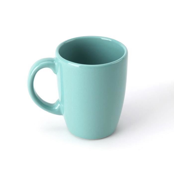 TTD Lot 6 mugs A04980/01 30cL - vert bleu - Photo n°1