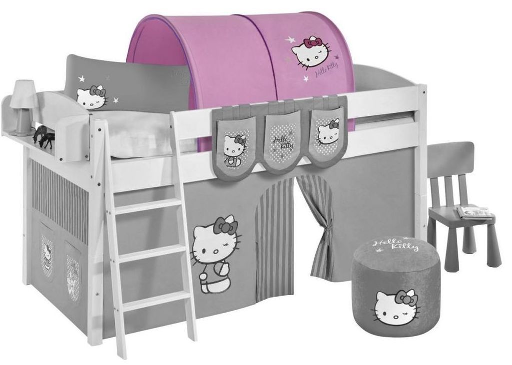 Tunnel rose Hello Kitty pour lit mezzanine enfant - Photo n°1