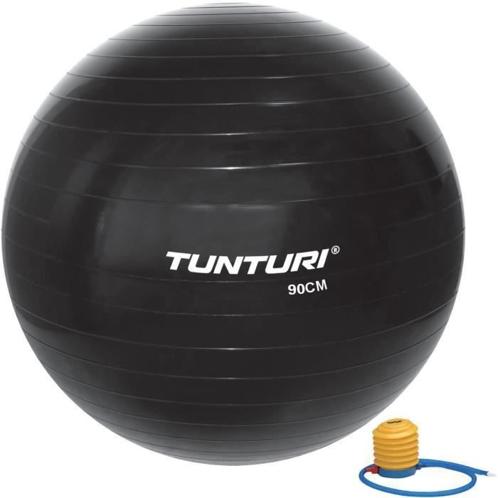 TUNTURI Gym ball ballon de gym 90cm noir - Photo n°1