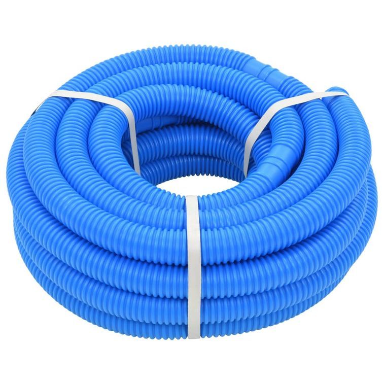 Tuyau de piscine avec colliers de serrage bleu 38 mm 12 m - Photo n°2