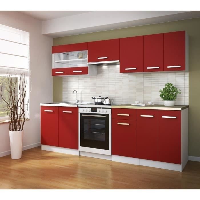 ULTRA Meuble haut de cuisine L 40 cm - Rouge mat - Photo n°2