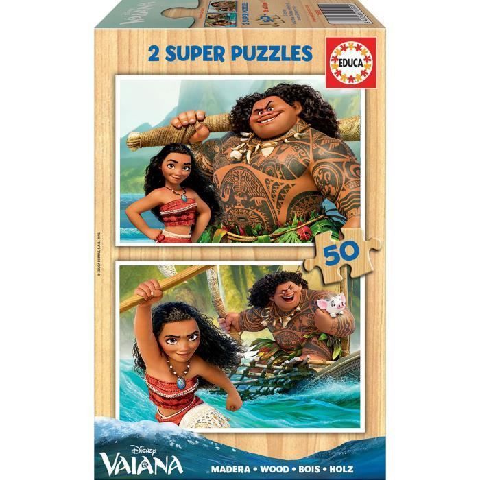 VAIANA - 2 Puzzles 50 Pieces - Photo n°1