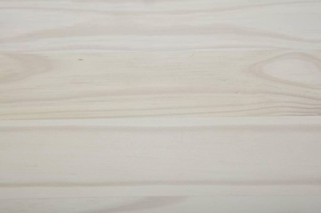 Vaisselier 5 portes 6 tiroirs pin massif vernis blanc et naturel Caly 131 cm - Photo n°5