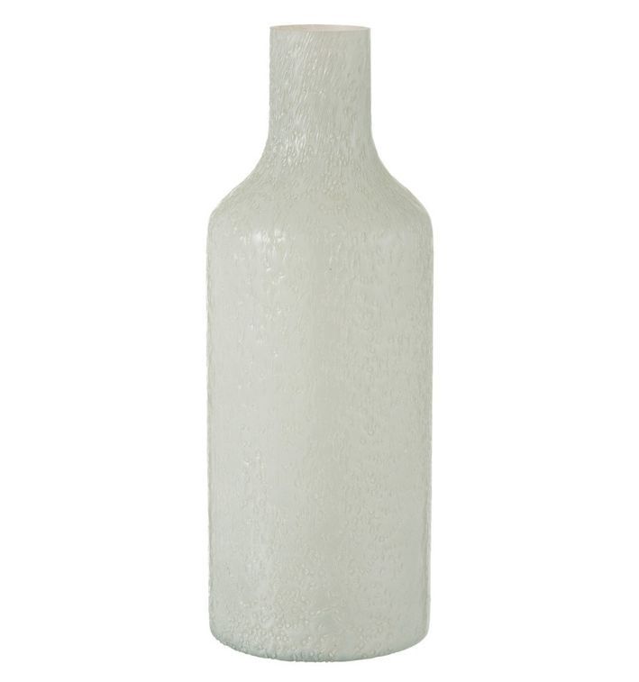 Vase avec col verre relief blanc Ettis - Photo n°1