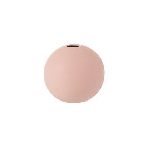 Vase boule céramique rose pastel Uchi H 11 cm - Photo n°1