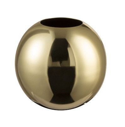 Vase boule métal doré brillant Narsh 14 cm - Photo n°1