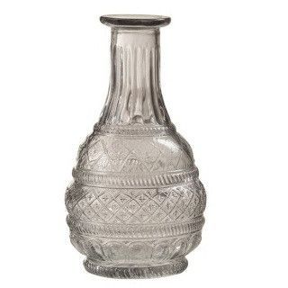 vase bouteille verre gris Omani - Lot de 18 - Photo n°1