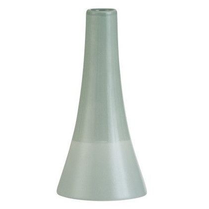 Vase conique porcelaine vert Uchi H 15 cm - Photo n°1