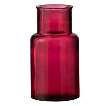 Vase verre rose foncé Ocel H 45 cm - Photo n°1
