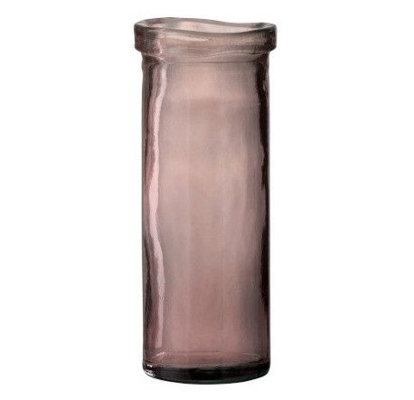 Vase verre rose Indie H 28 cm - Photo n°1
