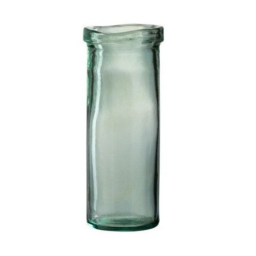 Vase verre vert Indie H 28 cm - Photo n°1