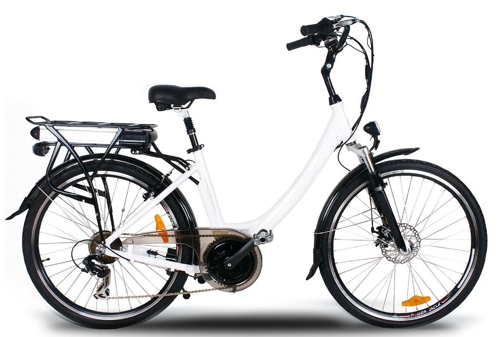 Vélo électrique E Go Vienne 250W Blanc - Photo n°1
